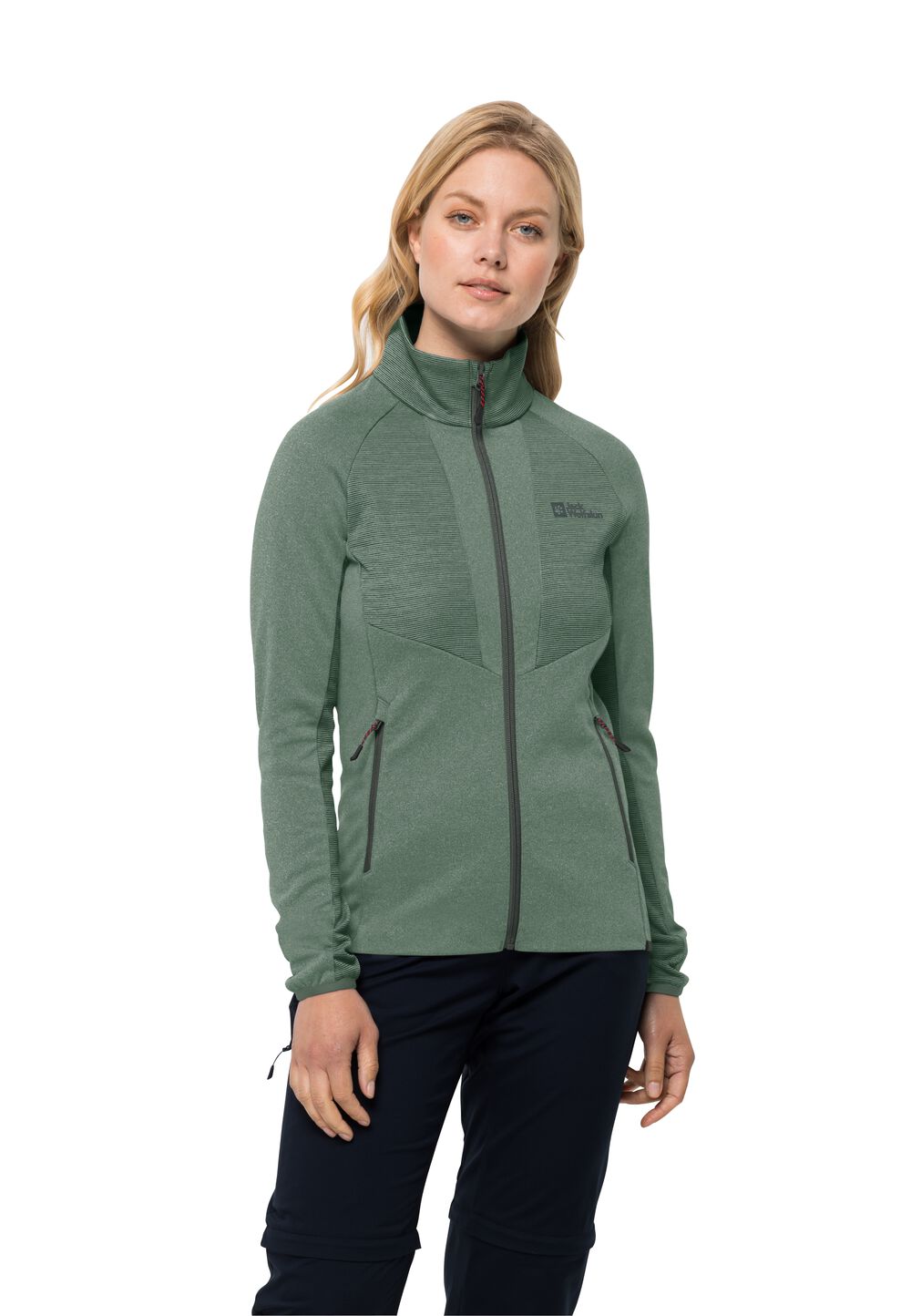 Jack Wolfskin Fleecejacke Damen Blattsteig FZ Women L picnic green picnic green von Jack Wolfskin