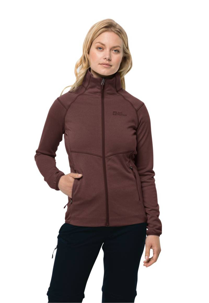 Jack Wolfskin Fleecejacke Damen Fortberg FZ Women L dark maroon dark maroon von Jack Wolfskin