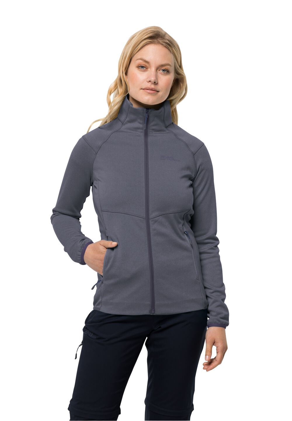 Jack Wolfskin Fleecejacke Damen Fortberg FZ Women L graphite Graphite von Jack Wolfskin