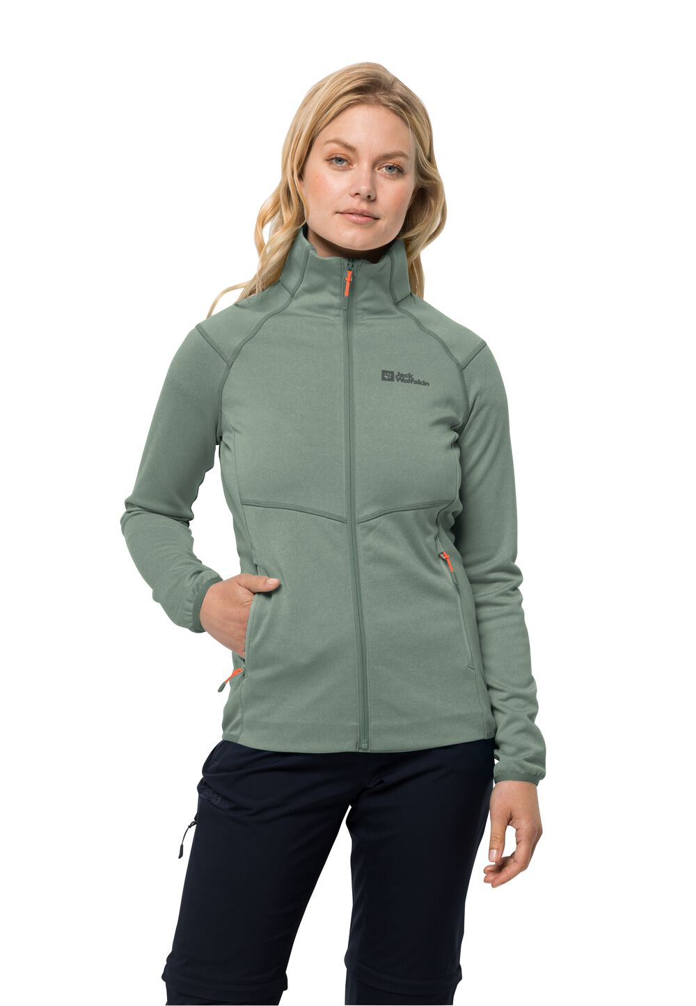 Jack Wolfskin Fleecejacke Damen Fortberg FZ Women M picnic green picnic green von Jack Wolfskin