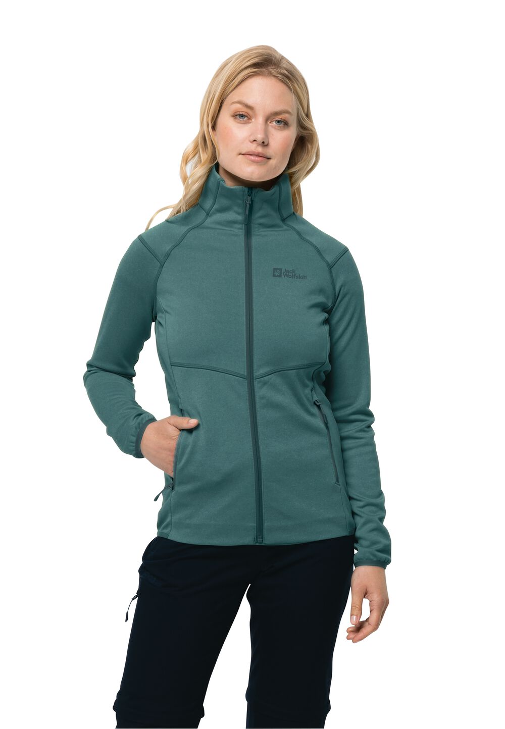 Jack Wolfskin Fleecejacke Damen Fortberg FZ Women XL petrol petrol von Jack Wolfskin