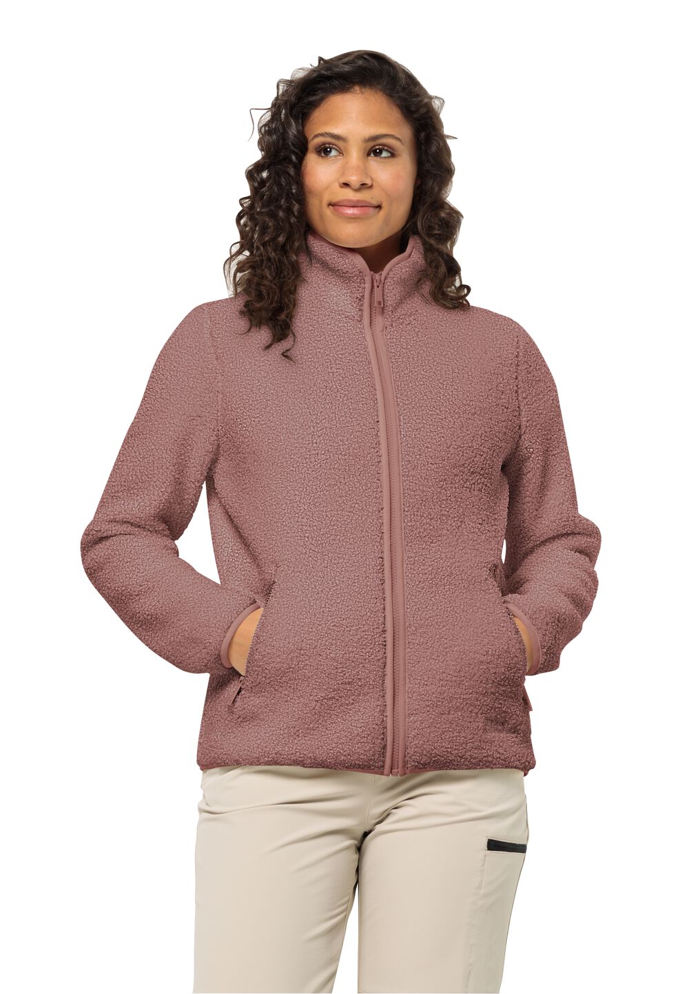 Jack Wolfskin Fleecejacke Damen High Curl Jacket Women M afterglow afterglow von Jack Wolfskin