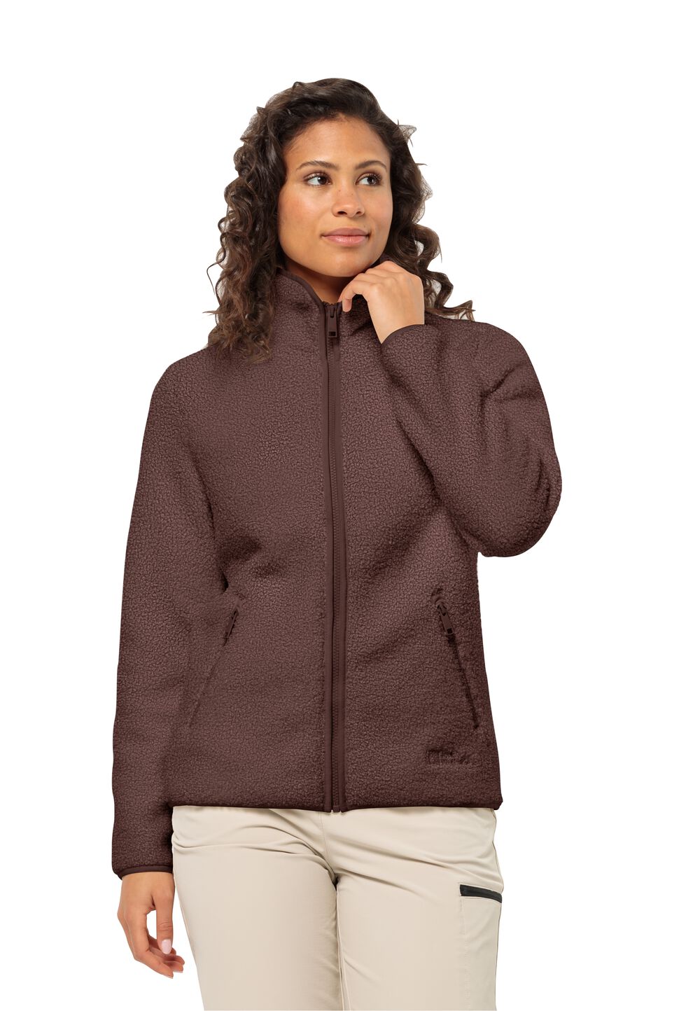 Jack Wolfskin Fleecejacke Damen High Curl Jacket Women S boysenberry boysenberry von Jack Wolfskin