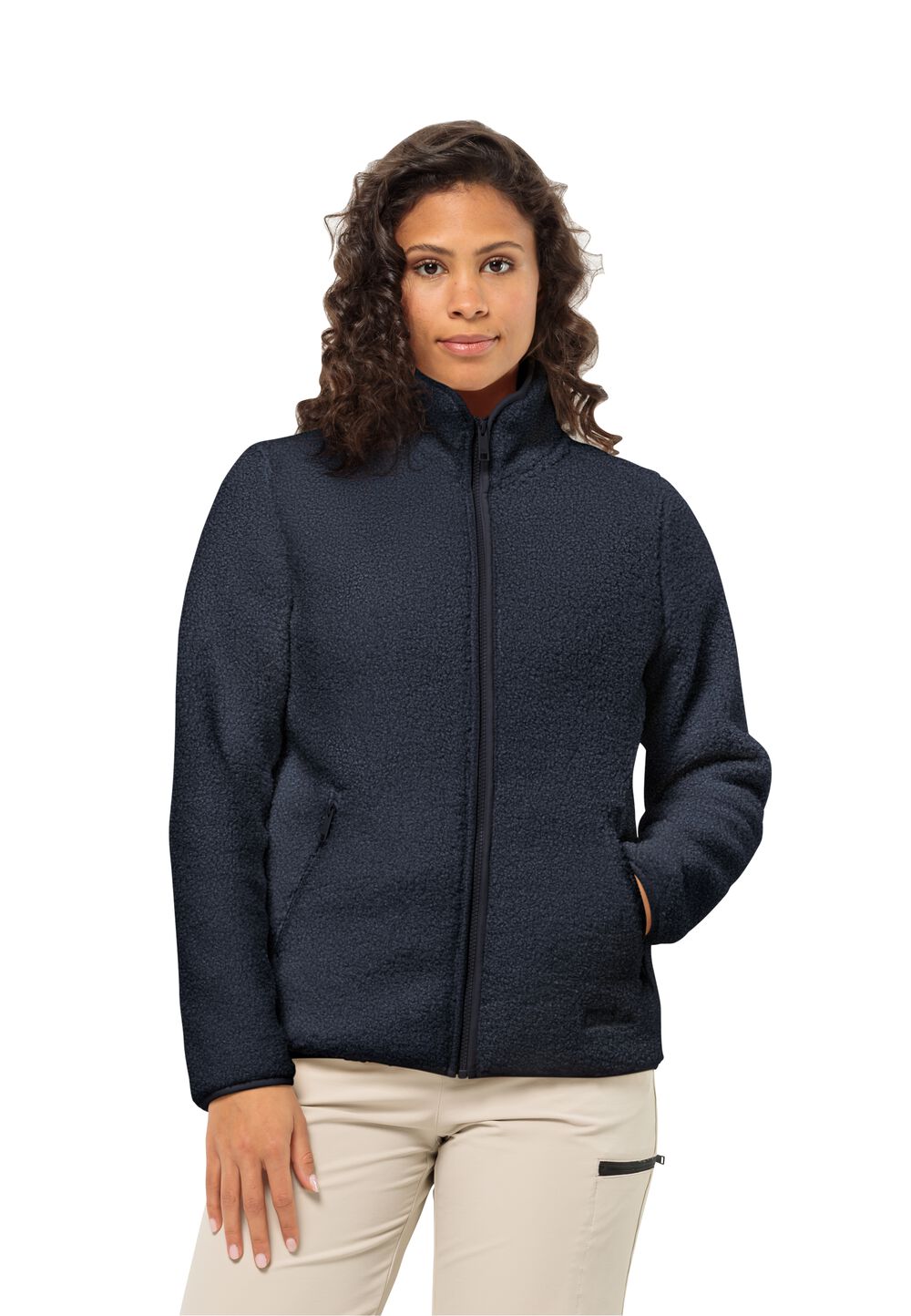 Jack Wolfskin Fleecejacke Damen High Curl Jacket Women XS blau night blue von Jack Wolfskin