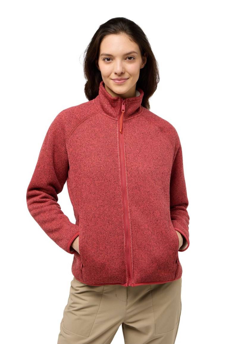 Jack Wolfskin Fleecejacke Damen Kaminfeuer Jacket Women L red coral red coral von Jack Wolfskin