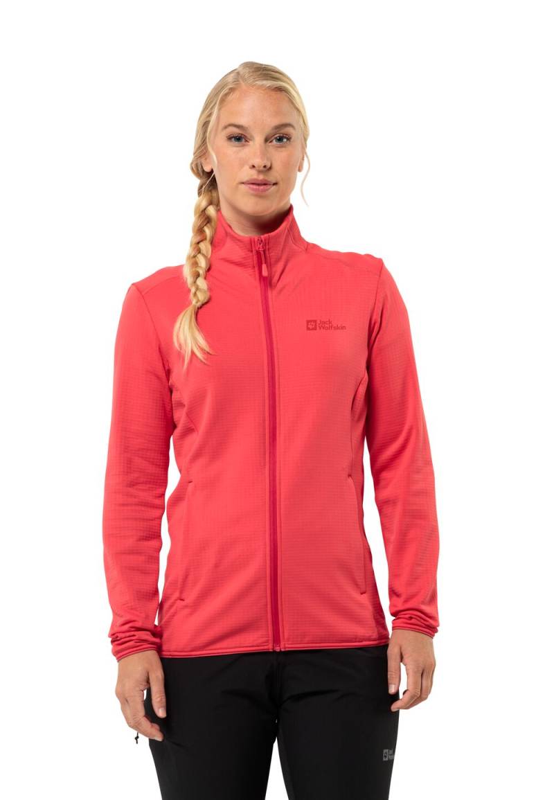 Jack Wolfskin Fleecejacke Damen Kolbenberg FZ Women L vibrant red Vibrant Red von Jack Wolfskin