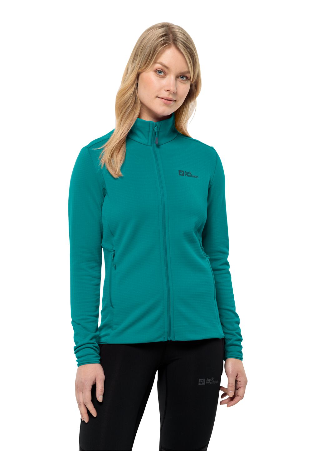 Jack Wolfskin Fleecejacke Damen Kolbenberg FZ Women M petrol petrol von Jack Wolfskin