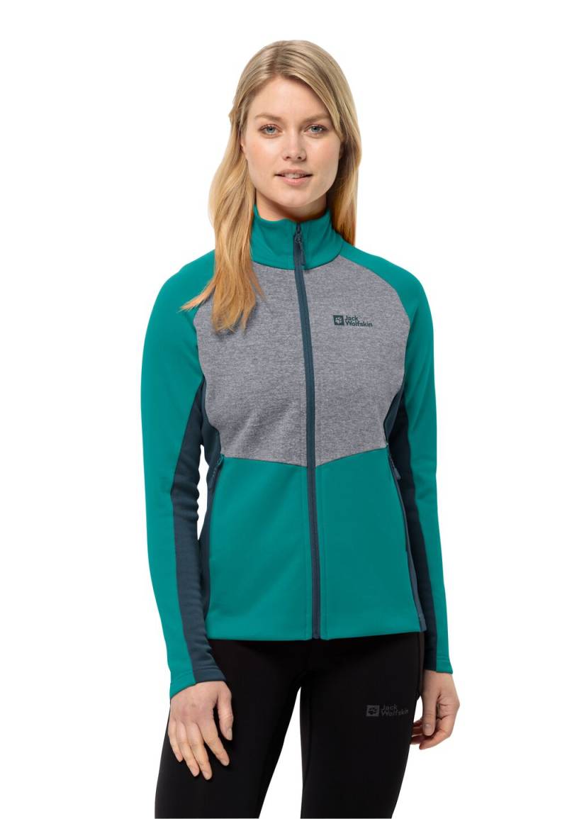 Jack Wolfskin Fleecejacke Damen Marienberg FZ Women L petrol petrol von Jack Wolfskin