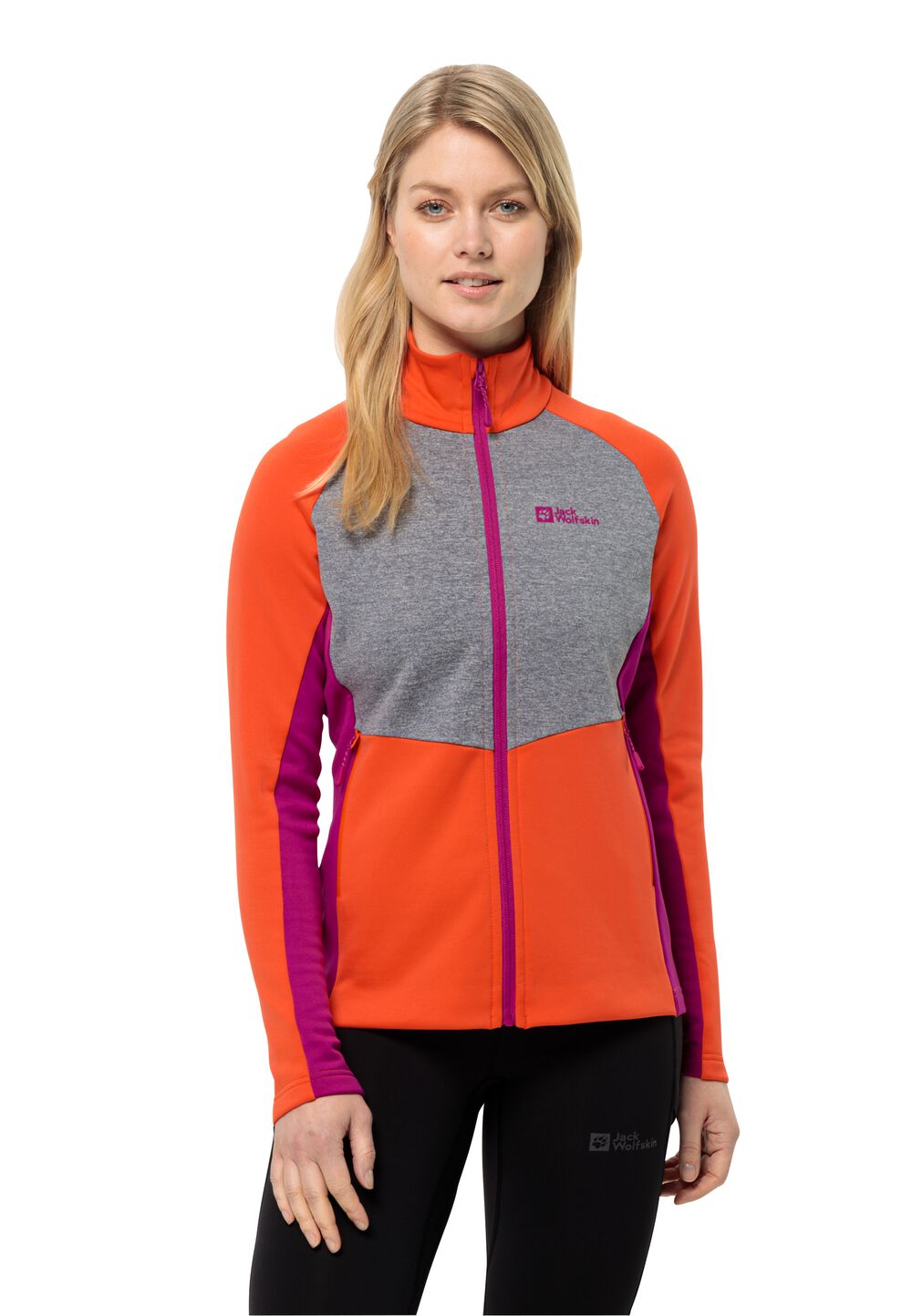 Jack Wolfskin Fleecejacke Damen Marienberg FZ Women S vibrant orange vibrant orange von Jack Wolfskin