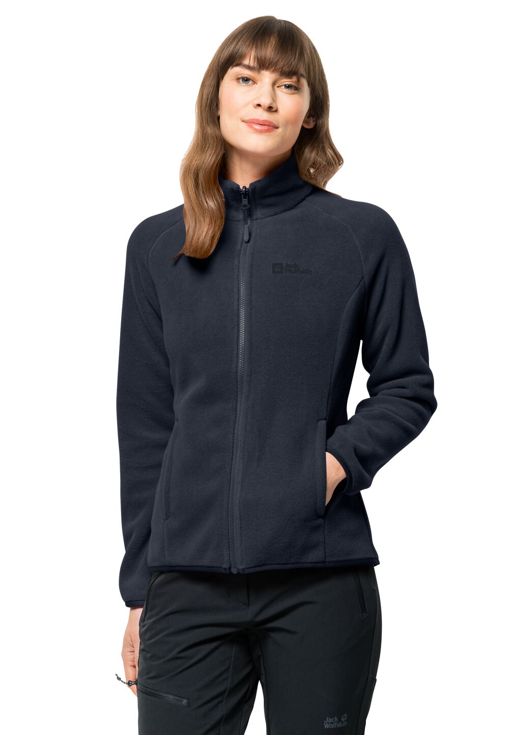 Jack Wolfskin Fleecejacke Damen Moonrise FZ Women M blau night blue von Jack Wolfskin