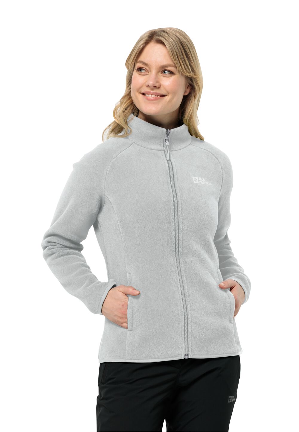 Jack Wolfskin Fleecejacke Damen Moonrise FZ Women XXL grau cool grey von Jack Wolfskin