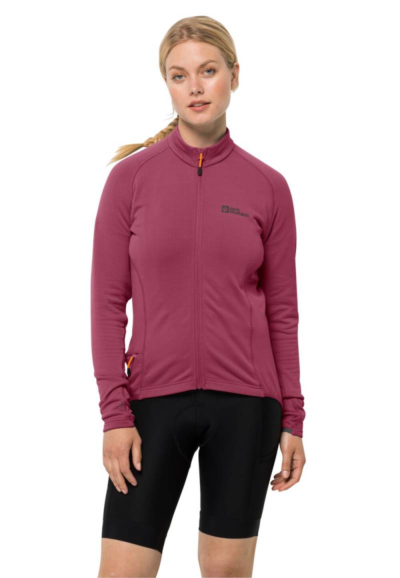 Jack Wolfskin Fleecejacke Damen Morobbia FZ Light Women L sangria red sangria red von Jack Wolfskin