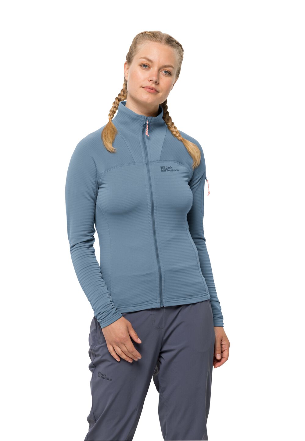 Jack Wolfskin Fleecejacke Damen Prelight FZ Women L elemental blue Elemental Blue von Jack Wolfskin