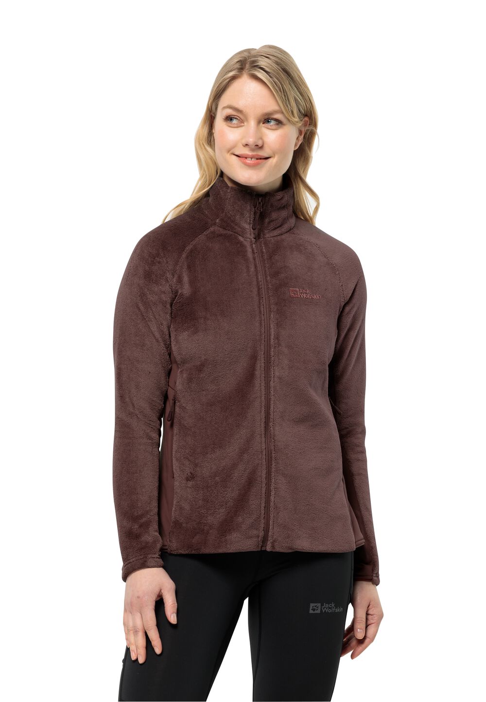 Jack Wolfskin Fleecejacke Damen Rotwand FZ Women L dark maroon dark maroon von Jack Wolfskin