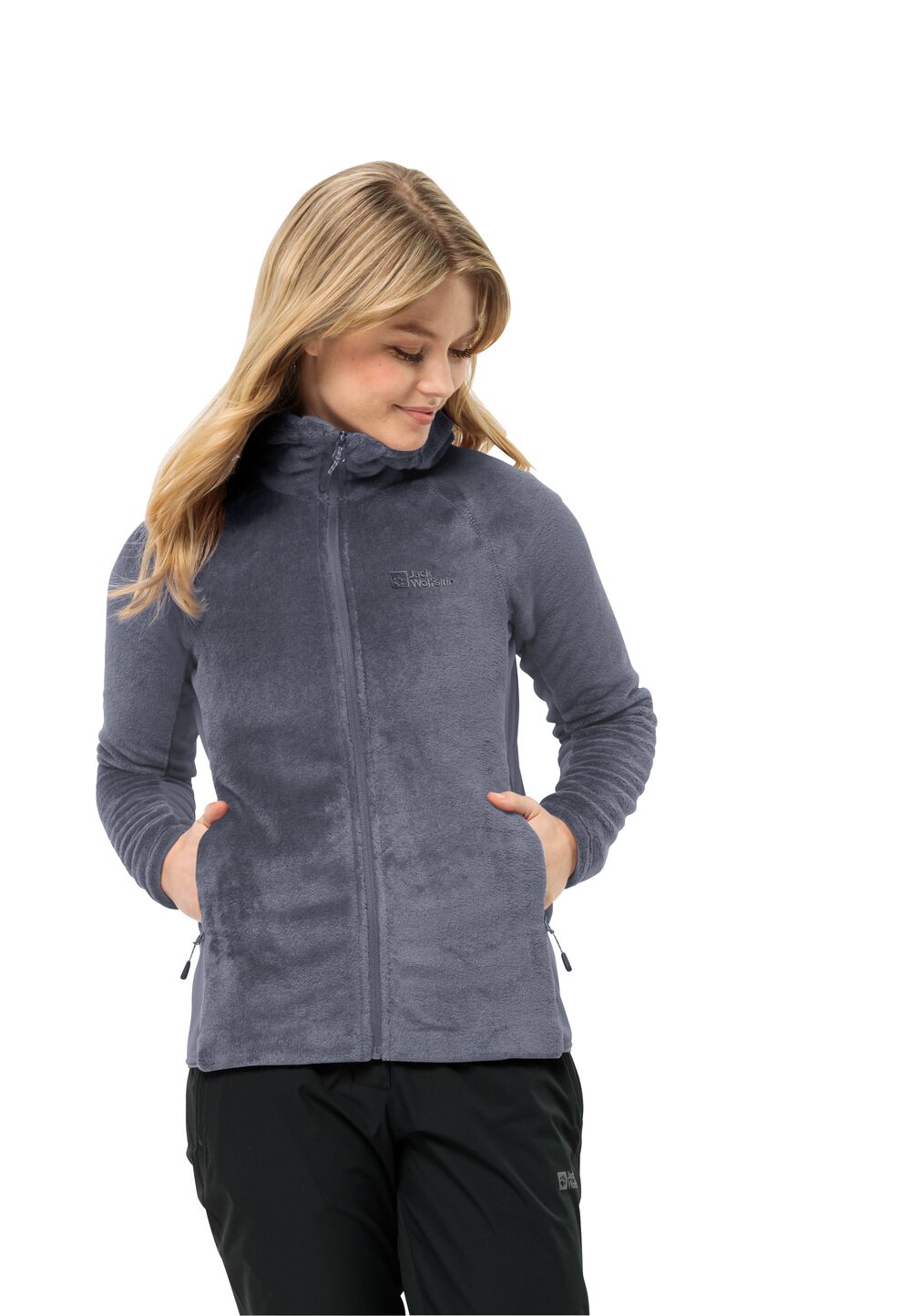 Jack Wolfskin Fleecejacke Damen Rotwand Hooded FZ Women L dolphin dolphin von Jack Wolfskin