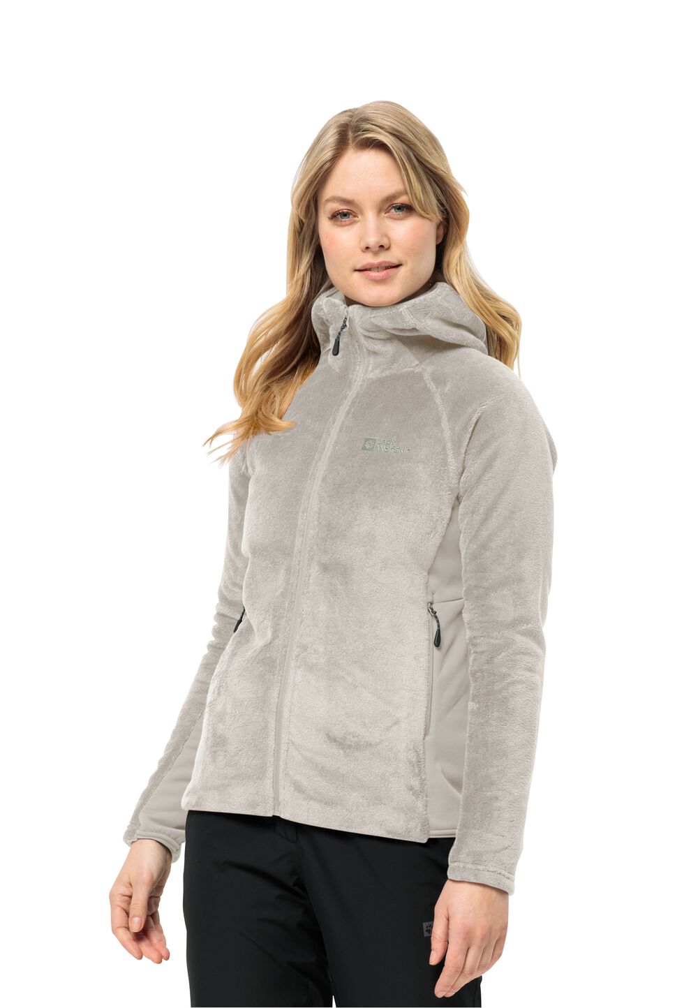 Jack Wolfskin Fleecejacke Damen Rotwand Hooded FZ Women L dove dove von Jack Wolfskin