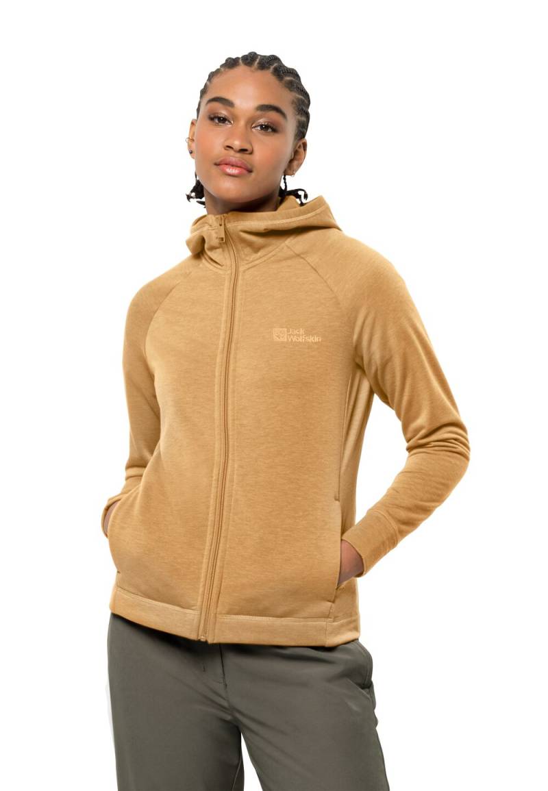 Jack Wolfskin Fleecejacke Damen Waldsee Hooded Jacket Women M honey yellow honey yellow von Jack Wolfskin