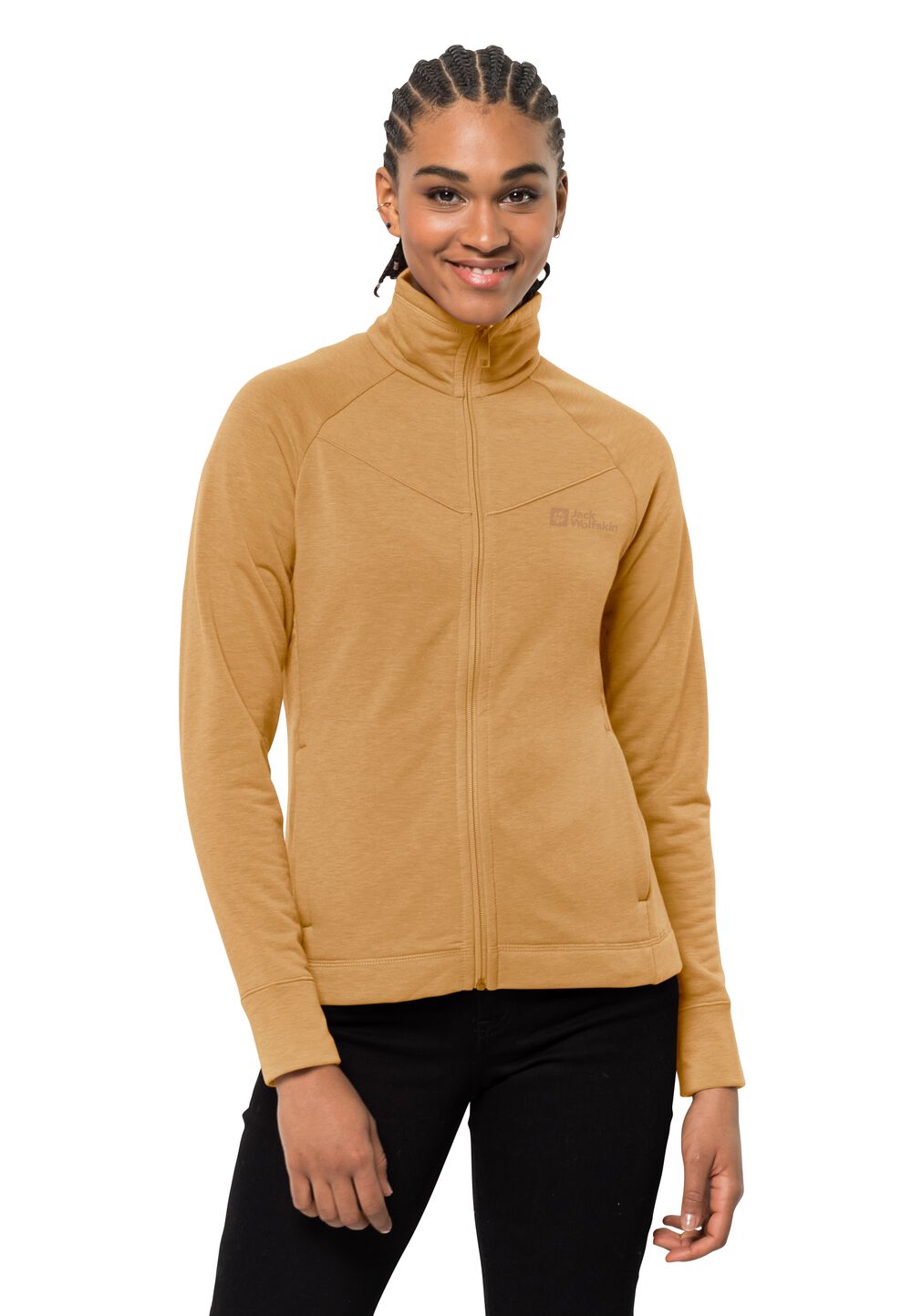 Jack Wolfskin Fleecejacke Damen Waldsee Jacket Women S honey yellow honey yellow von Jack Wolfskin