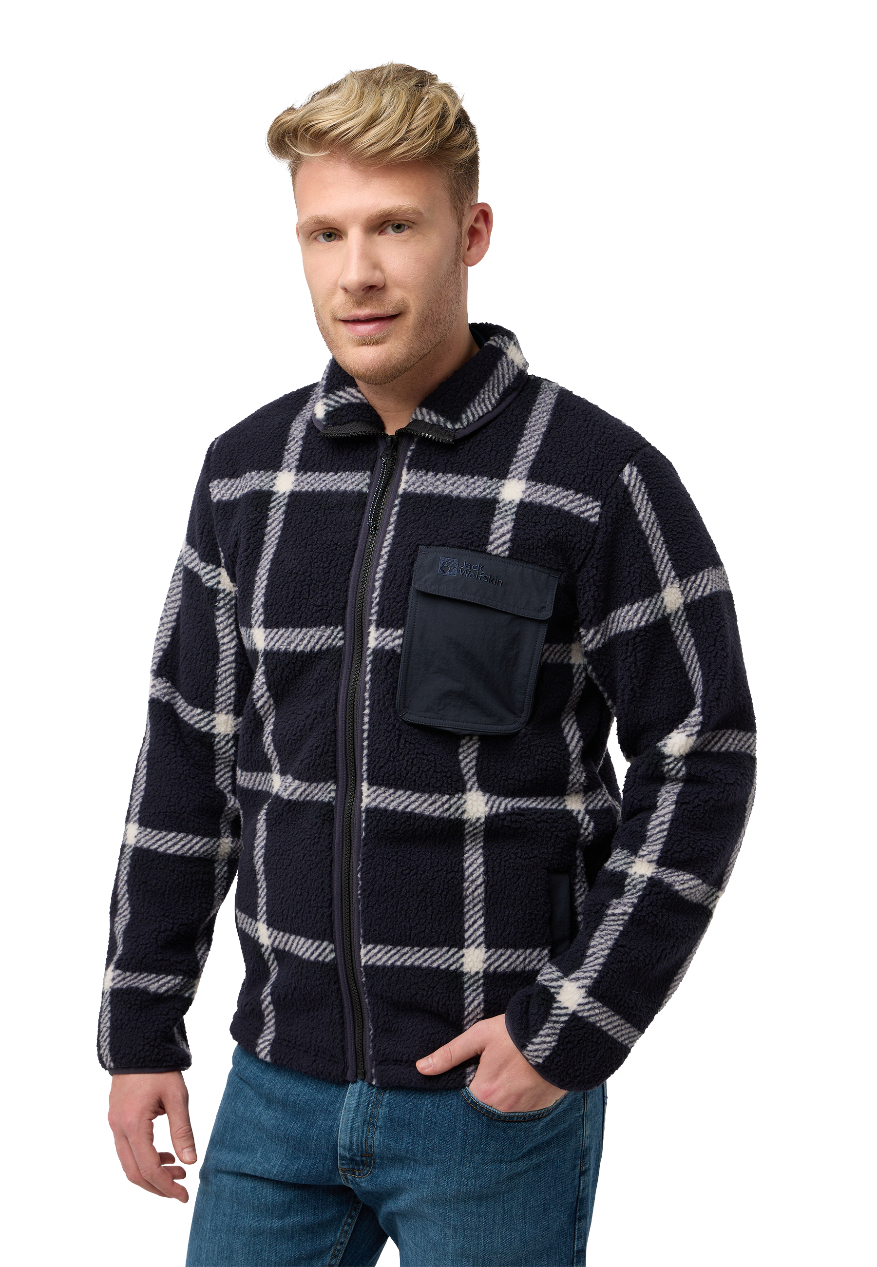 Jack Wolfskin Fleecejacke »FELSLICHT CHECK JACKET« von Jack Wolfskin