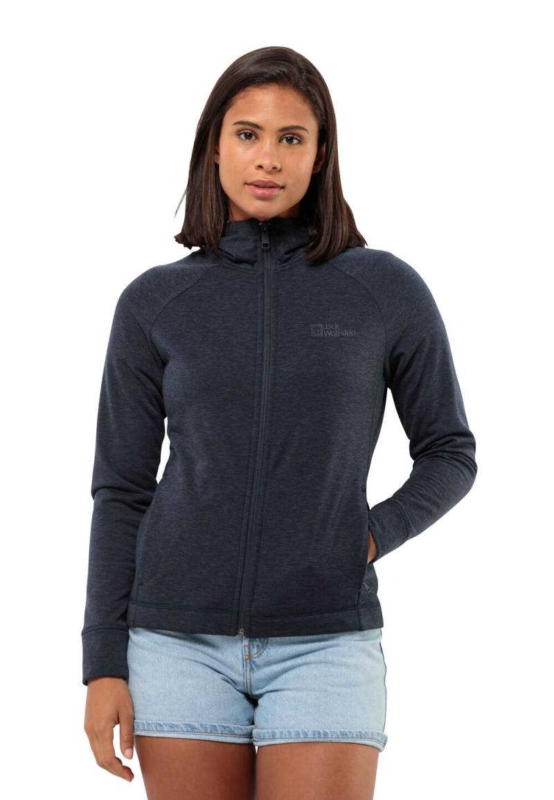 Jack Wolfskin Fleecejacke Damen Waldsee Hooded Jacket Women S blau night blue von Jack Wolfskin