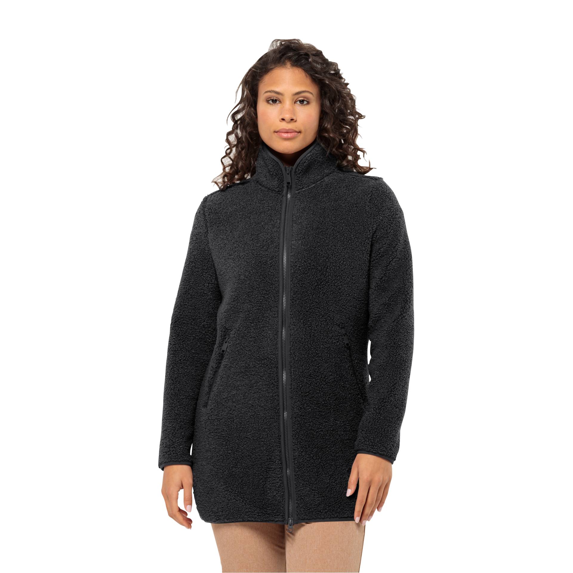 Jack Wolfskin Fleecejacke »HIGH CURL COAT W«, warmer Sherpa Fleecemantel von Jack Wolfskin