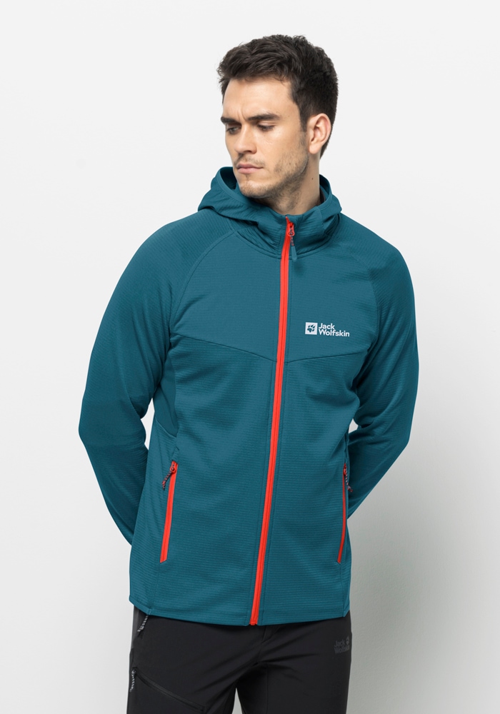 Jack Wolfskin Fleecejacke »HYDRO GRID HOODED FZ M«, mit Kapuze von Jack Wolfskin