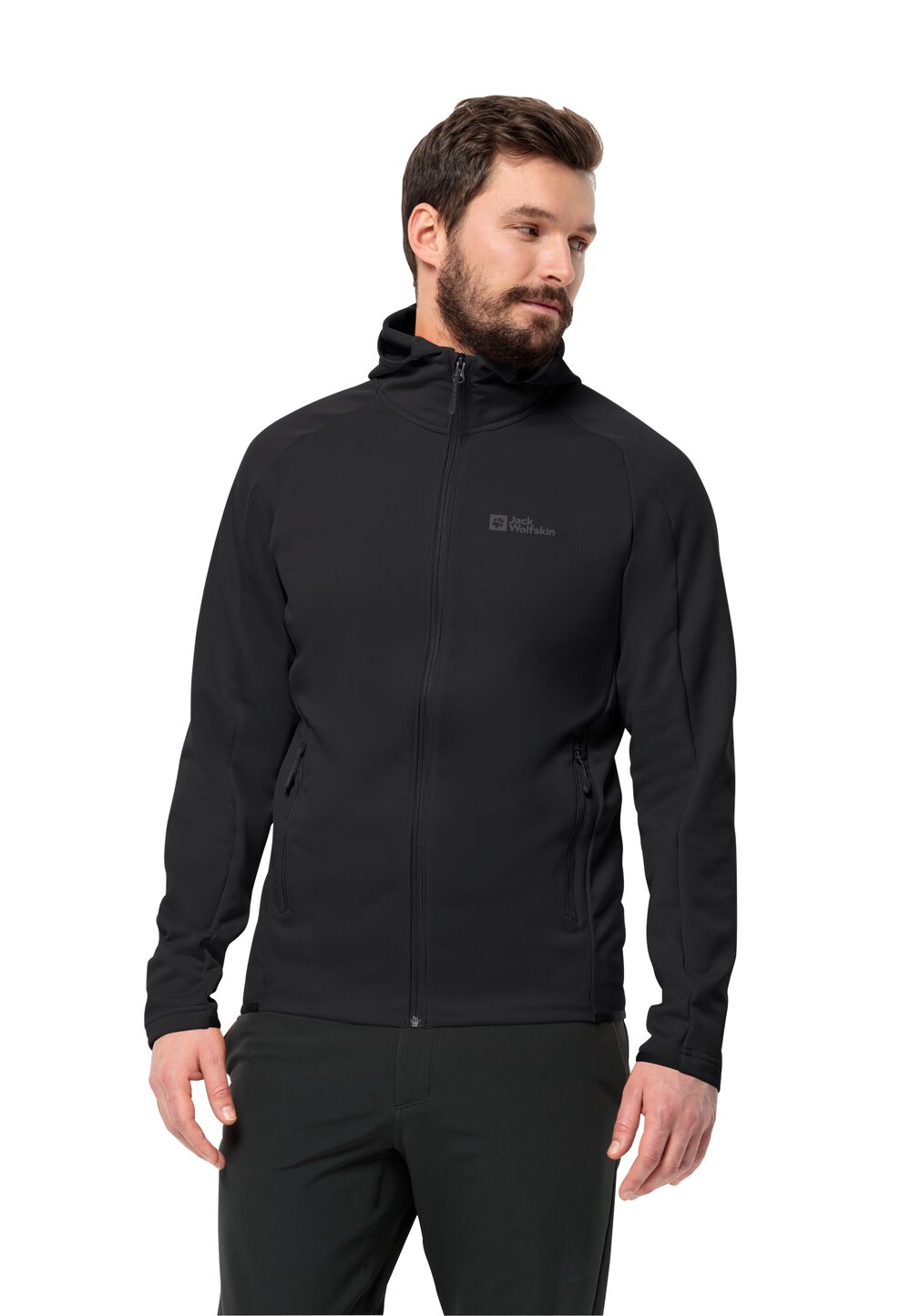 Jack Wolfskin Fleecejacke Herren Alpgrat Hooded FZ Men 3XL schwarz black von Jack Wolfskin