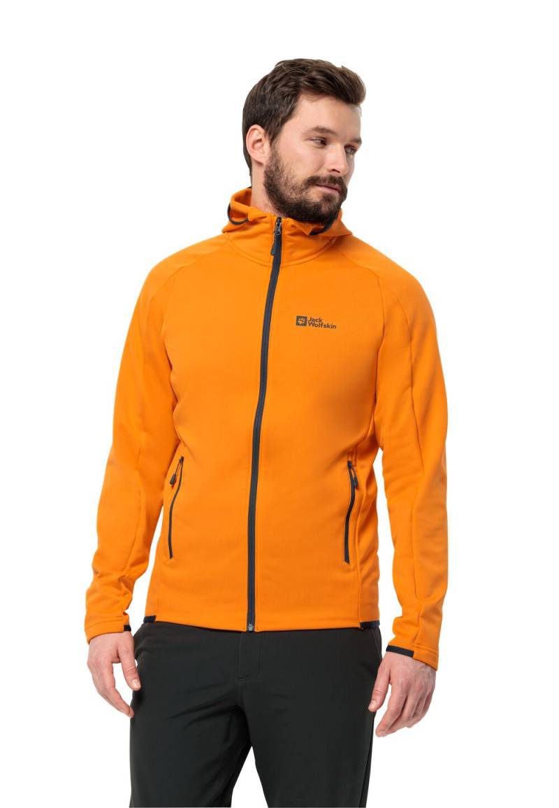 Jack Wolfskin Fleecejacke Herren Alpgrat Hooded FZ Men L dragon fire dragon fire von Jack Wolfskin