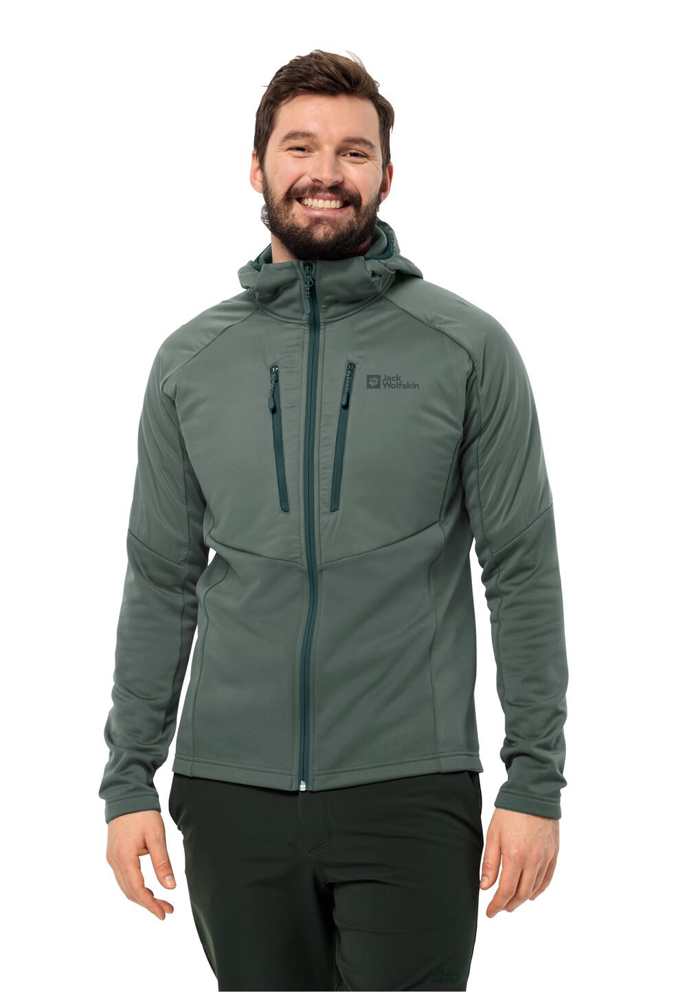 Jack Wolfskin Fleecejacke Herren Alpgrat Pro Ins FZ Men 3XL hedge green hedge green von Jack Wolfskin