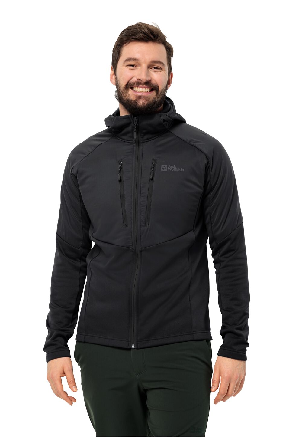 Jack Wolfskin Fleecejacke Herren Alpgrat Pro Ins FZ Men XXXL black black von Jack Wolfskin