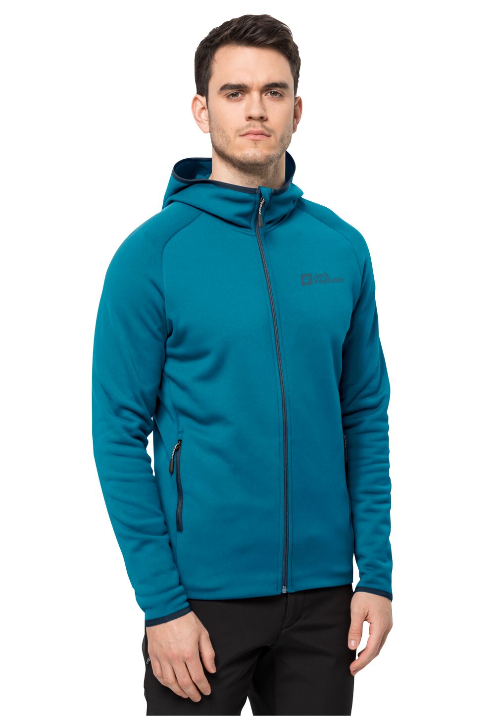 Jack Wolfskin Fleecejacke Herren Baiselberg Hooded FZ Men 3XL everest blue everest blue von Jack Wolfskin