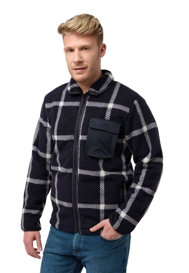 Jack Wolfskin Fleecejacke Herren Felslicht Check Jacket Men 3XL dark navy dark navy von Jack Wolfskin