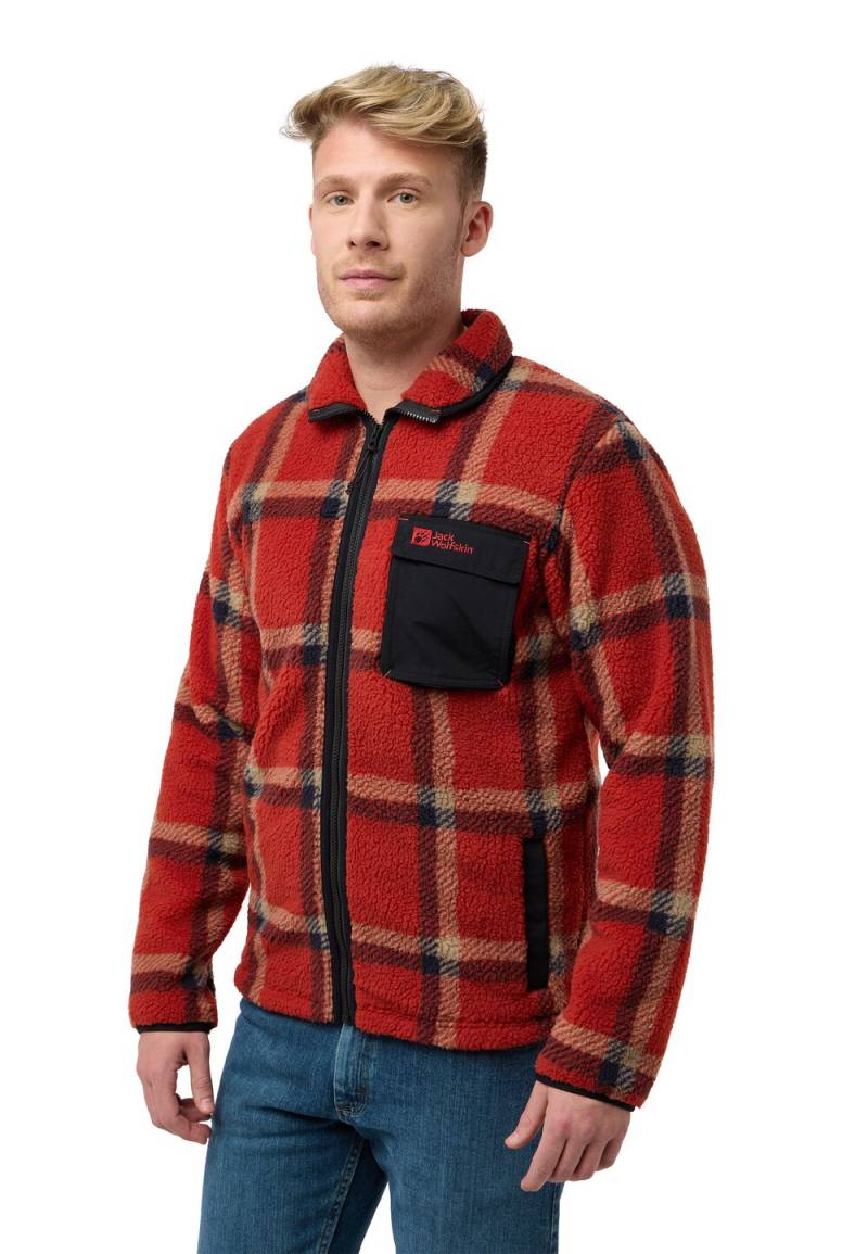 Jack Wolfskin Fleecejacke Herren Felslicht Check Jacket Men L intense rust intense rust von Jack Wolfskin