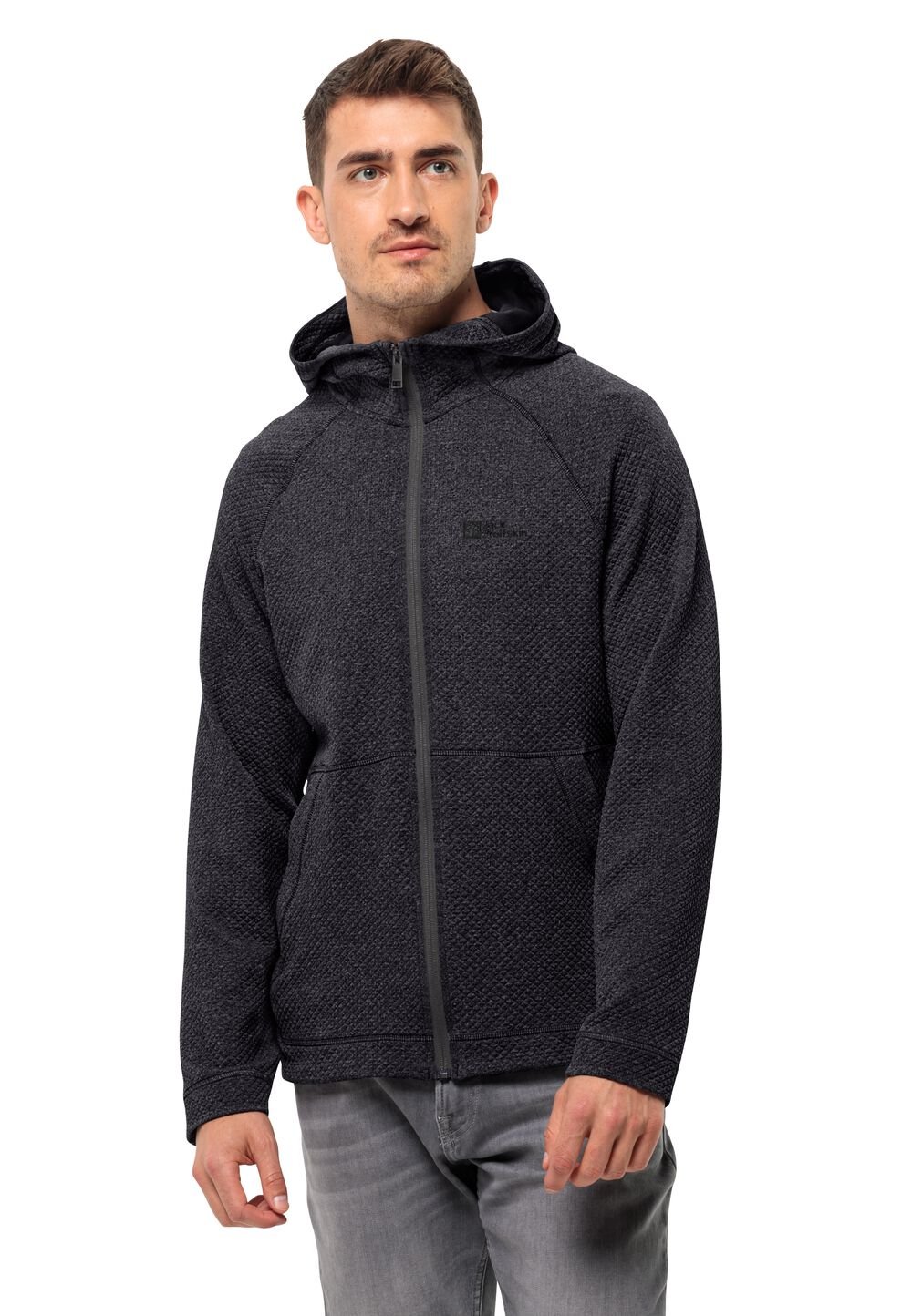 Jack Wolfskin Fleecejacke Herren Fernweh Hooded Jacket Men L schwarz black von Jack Wolfskin