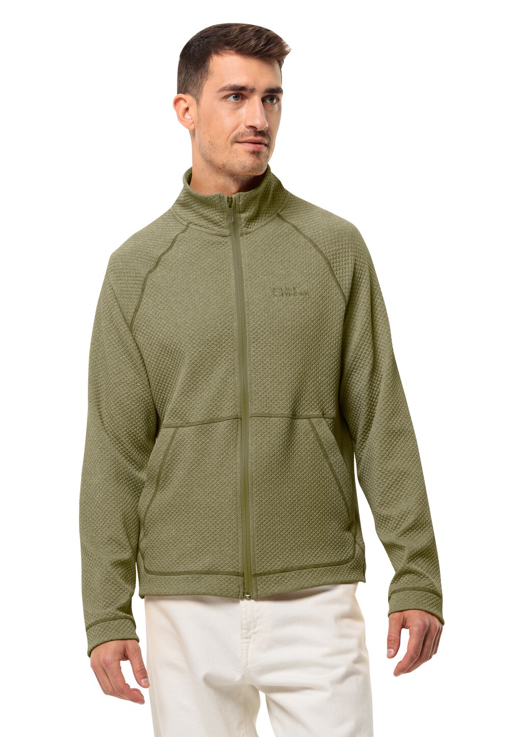 Jack Wolfskin Fleecejacke Herren Fernweh Jacket Men L bay leaf Bay Leaf von Jack Wolfskin