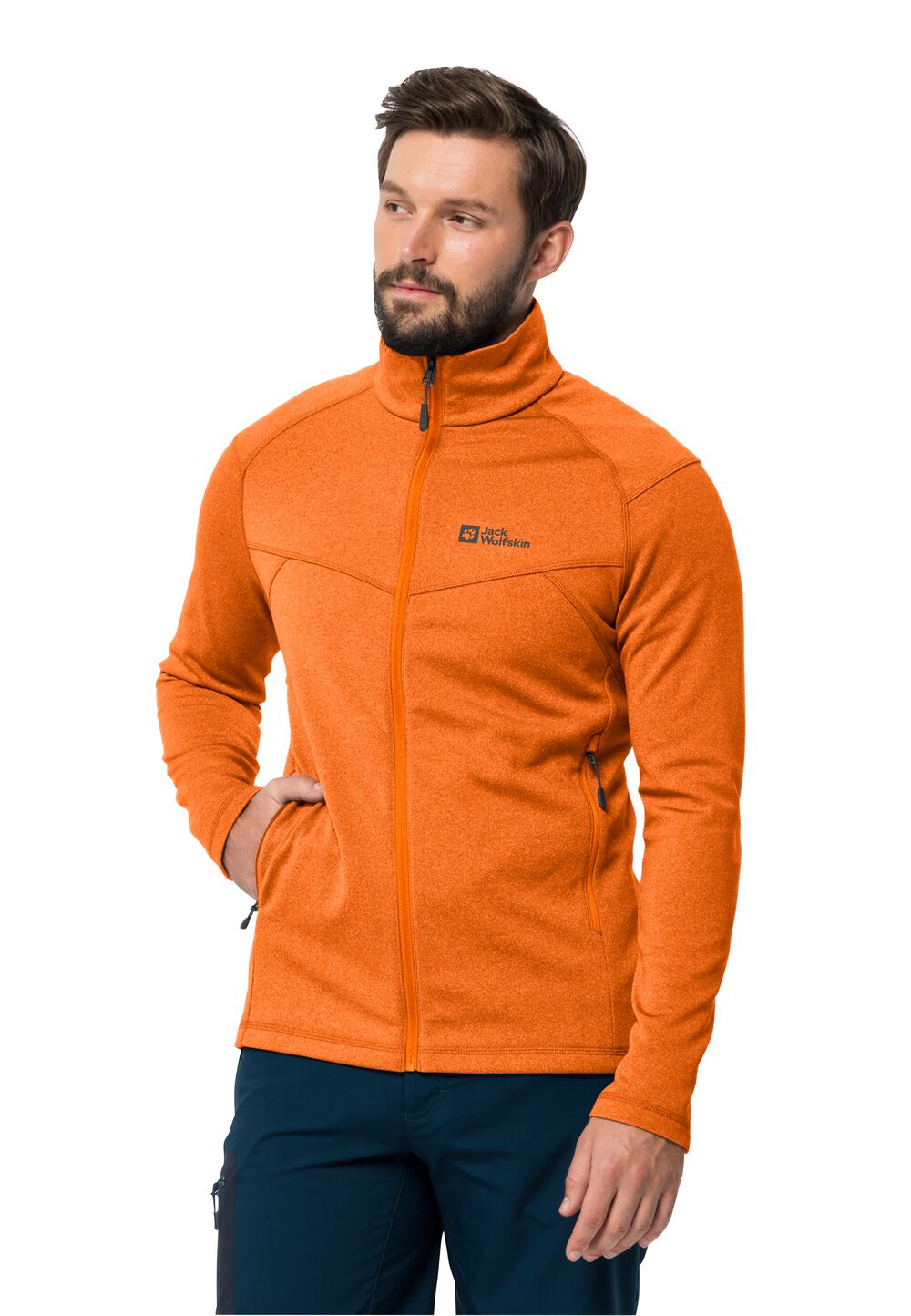 Jack Wolfskin Fleecejacke Herren Fortberg FZ Men 3XL orange blood orange von Jack Wolfskin