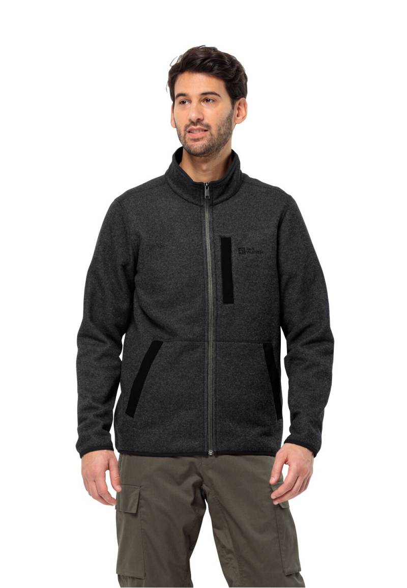 Jack Wolfskin Fleecejacke Herren Tannenspur Jacket Men L black black von Jack Wolfskin