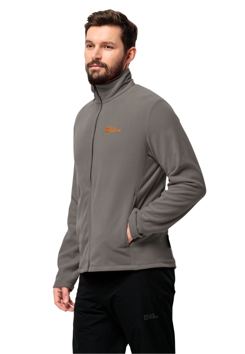 Jack Wolfskin Fleecejacke Herren Taunus FZ Men L smokey grey smokey grey von Jack Wolfskin