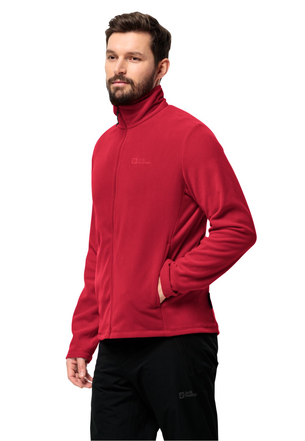 Jack Wolfskin Fleecejacke Herren Taunus FZ Men M rot red glow von Jack Wolfskin