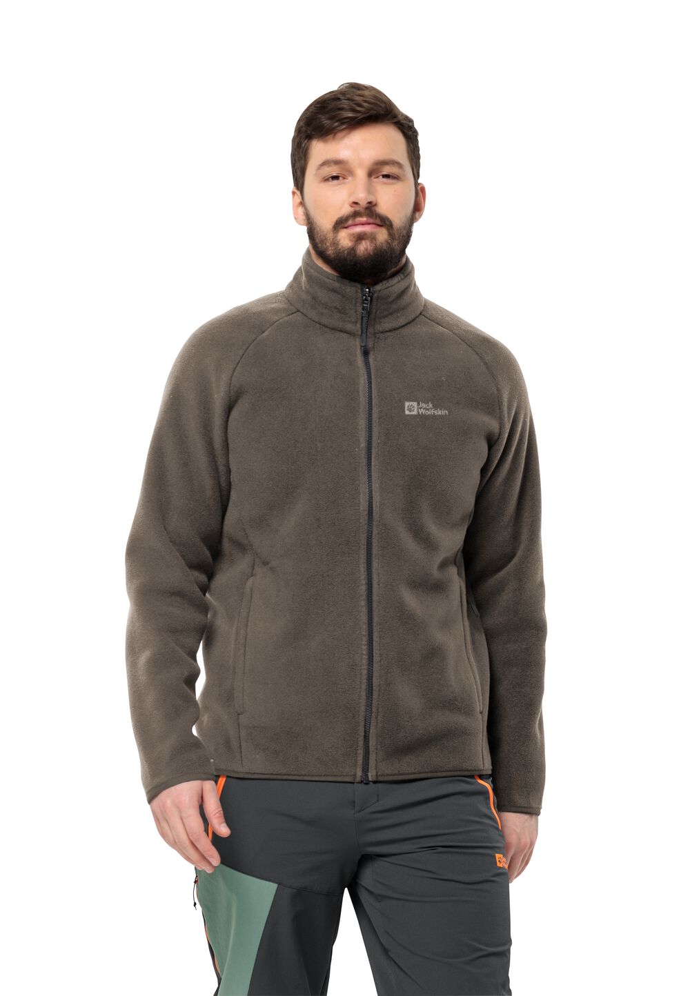 Jack Wolfskin Fleecejacke Herren Waldsteig FZ Men 2XL cold coffee / cold coffee cold coffee / cold coffee von Jack Wolfskin