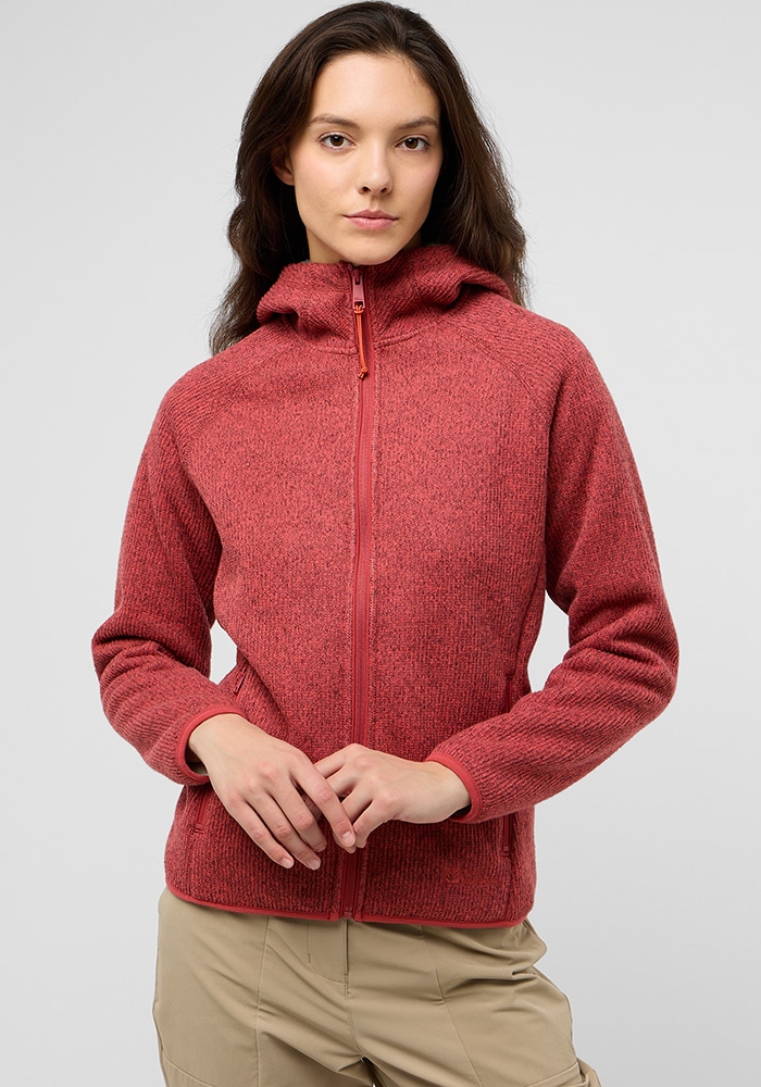 Jack Wolfskin Fleecejacke »KAMINFEUER HOODED JKT W«, mit Kapuze von Jack Wolfskin