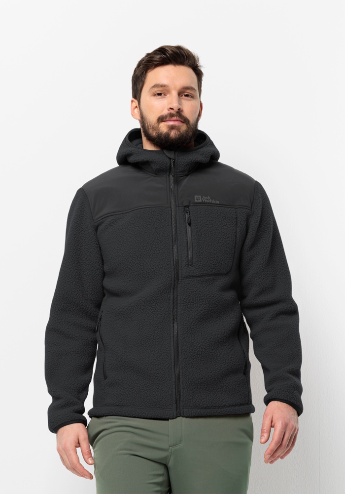 Jack Wolfskin Fleecejacke »KAMMWEG PILE FZ M«, mit Kapuze von Jack Wolfskin