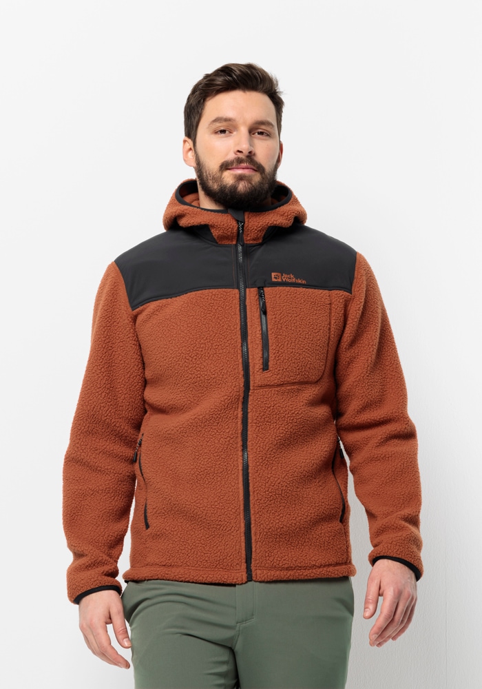 Jack Wolfskin Fleecejacke »KAMMWEG PILE FZ M«, mit Kapuze von Jack Wolfskin