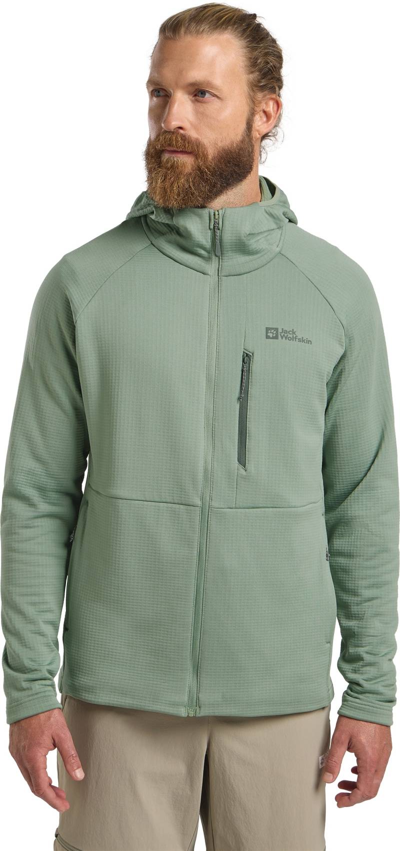Jack Wolfskin Fleecejacke »KOLBENBERG HOODED FZ M«, mit Kapuze von Jack Wolfskin