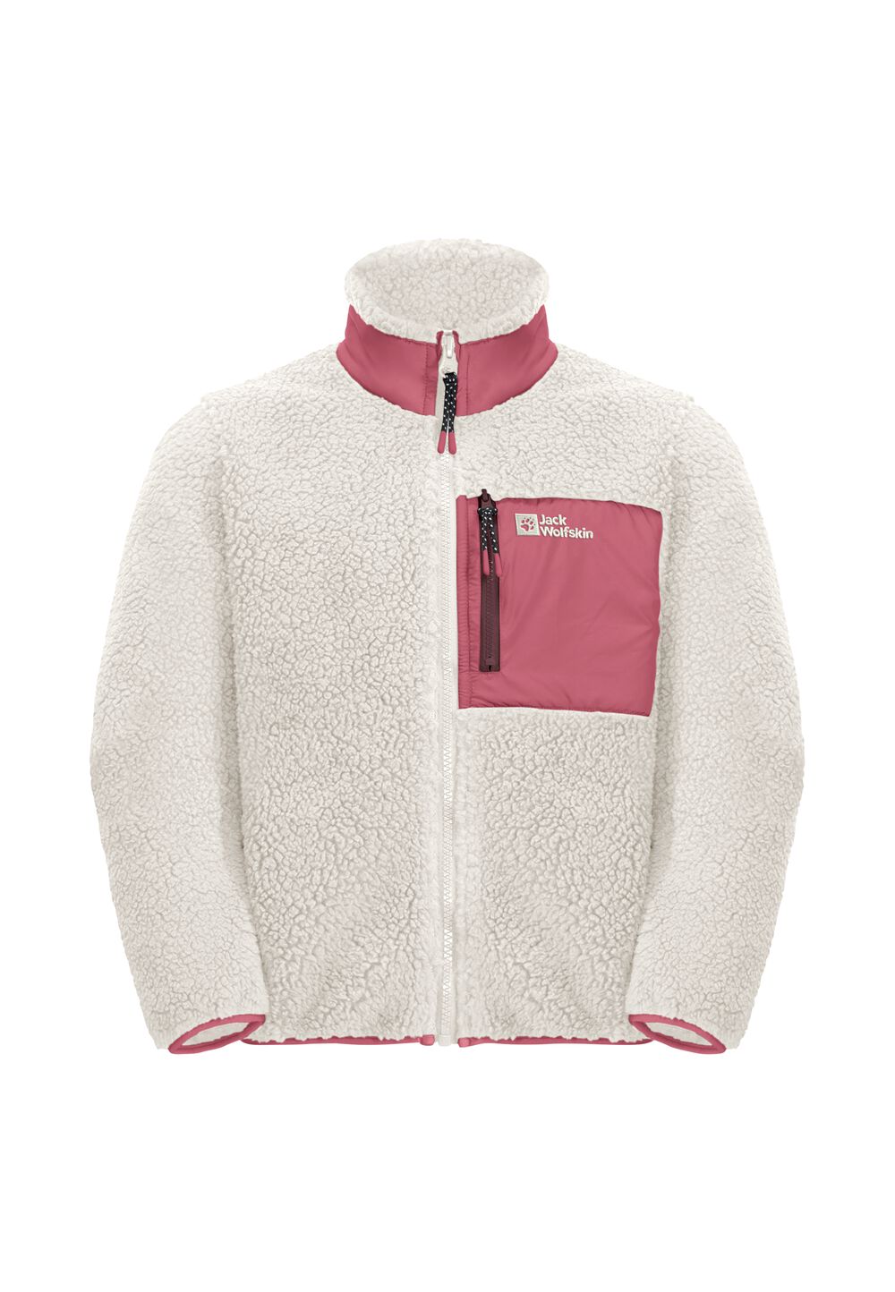 Jack Wolfskin Fleecejacke Kinder Ice Curl Jacket Kids 104 cotton white cotton white von Jack Wolfskin