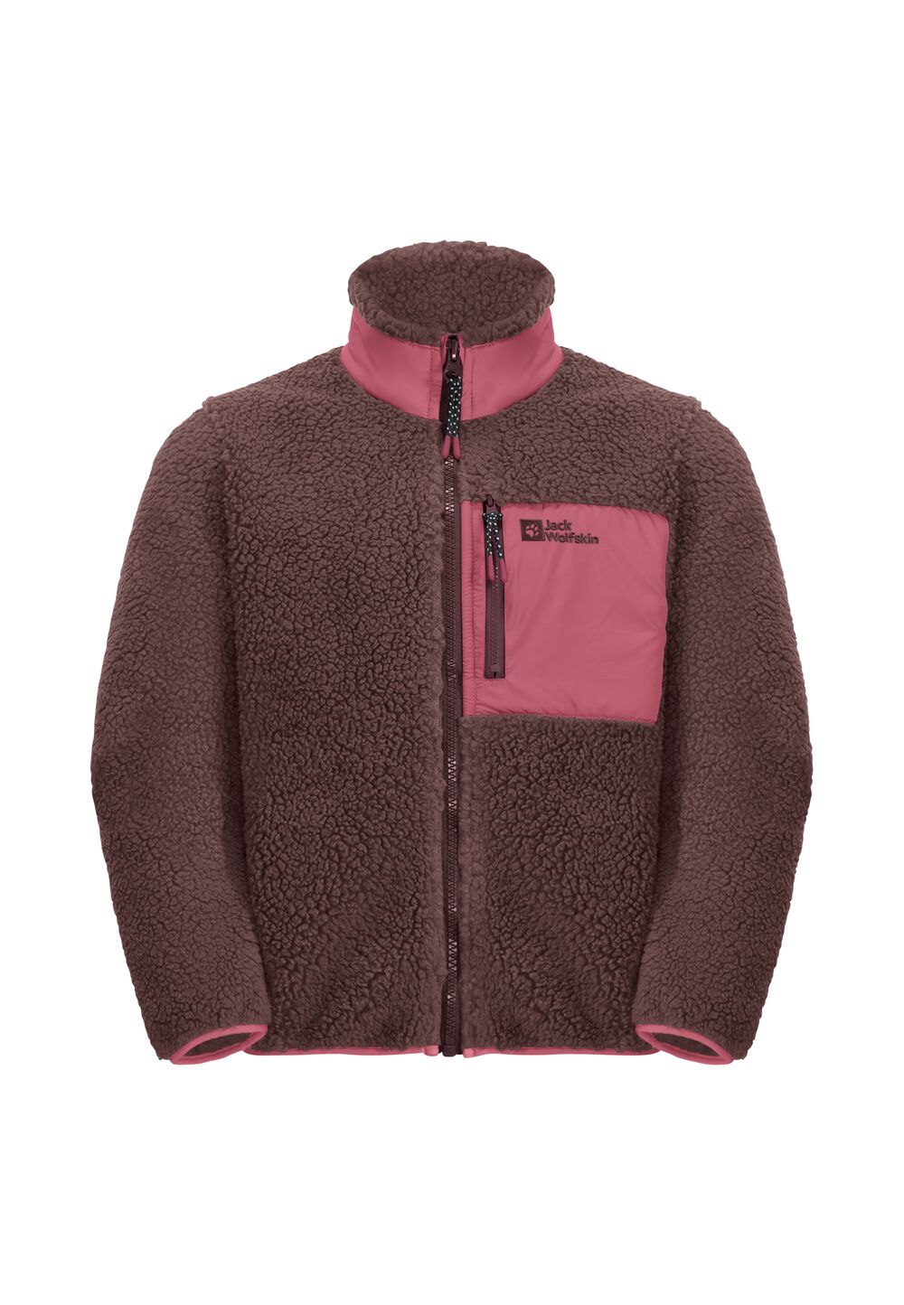 Jack Wolfskin Fleecejacke Kinder Ice Curl Jacket Kids 128 boysenberry boysenberry von Jack Wolfskin