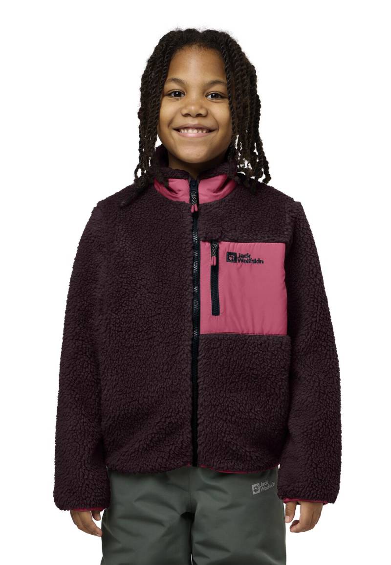 Jack Wolfskin Fleecejacke Kinder Ice Curl Jacket Kids 152 boysenberry/pink boysenberry/pink von Jack Wolfskin