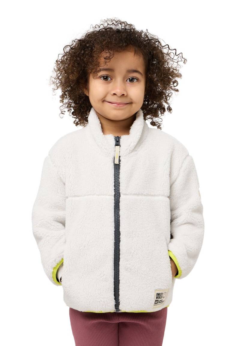 Jack Wolfskin Fleecejacke Kinder Smileyworld Fleece Jacket Kids 104 bone Bone von Jack Wolfskin