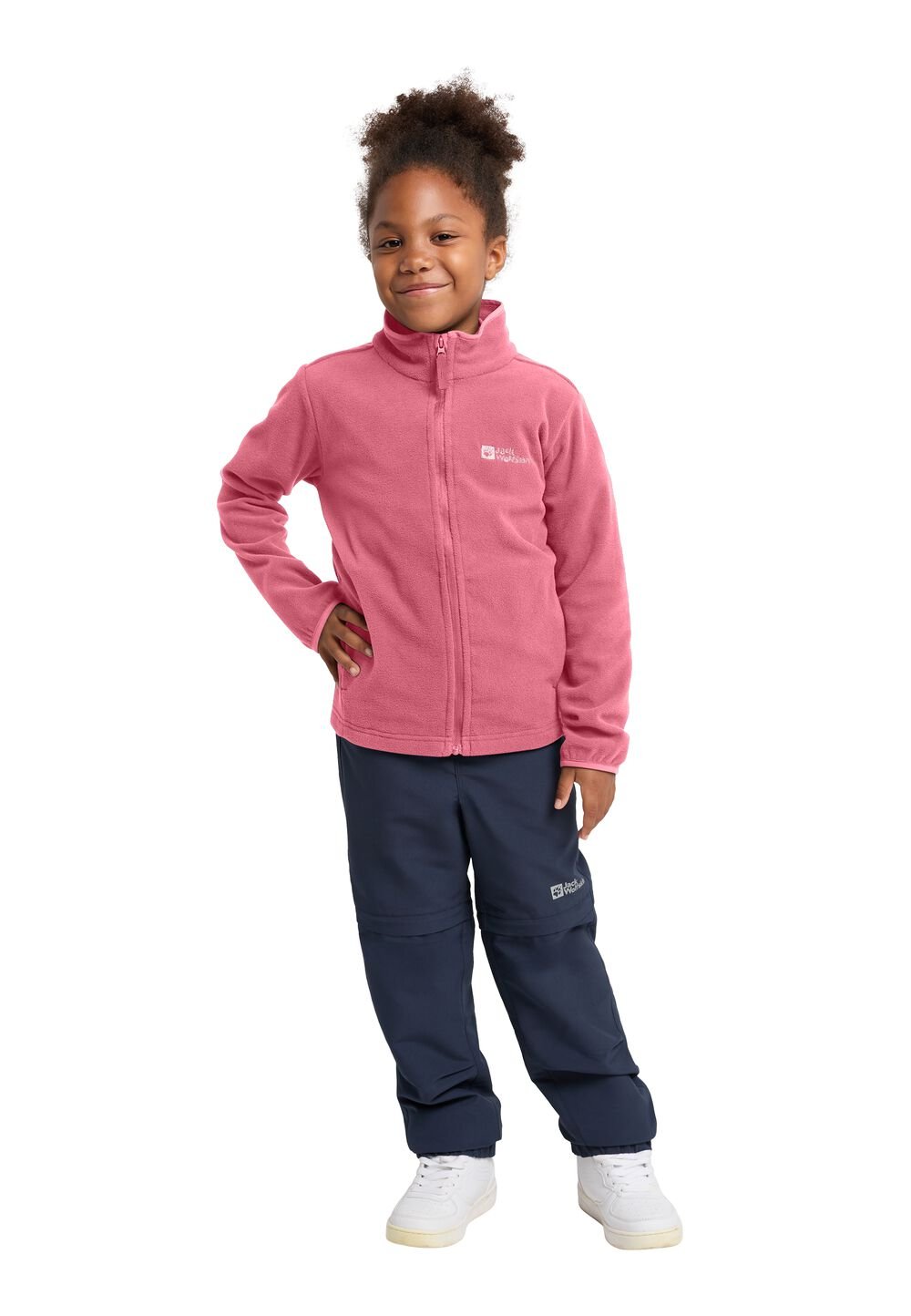 Jack Wolfskin Fleecejacke Kinder Taunus Jacket Kids 104 soft pink soft pink von Jack Wolfskin