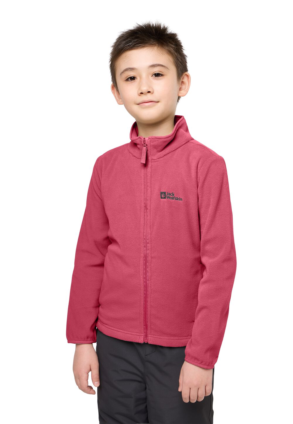 Jack Wolfskin Fleecejacke Kinder Taunus Jacket Kids 116 pink lemonade pink lemonade von Jack Wolfskin